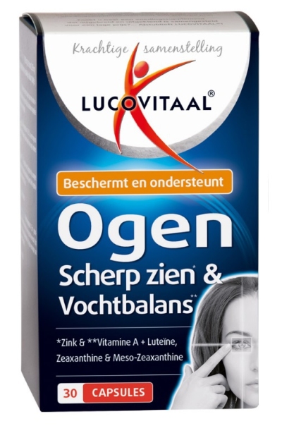 Foto van Lucovitaal ogen scherp zien & vochtbalans 30 capsules via drogist
