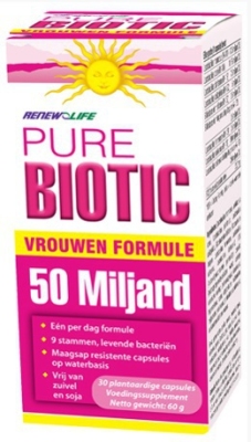 Renewlife pure biotic vrouwenformule 50 miljard 30cp  drogist
