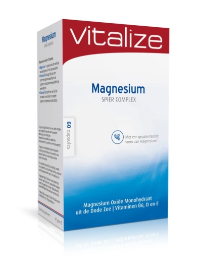 Foto van Vitalize products magnesium spier complex 60cap via drogist