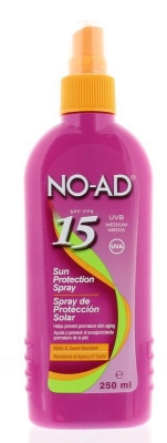 No-ad zonnebrand spray dry spf 15 250ml  drogist