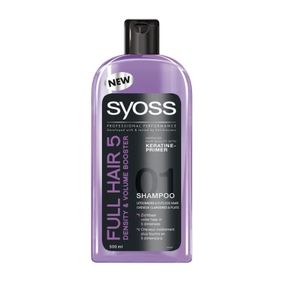Foto van Syoss shampoo full hair 5 500ml via drogist