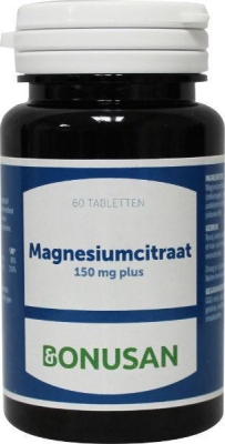 Bonusan magnesiumcitraat 150 mg plus 60tab  drogist