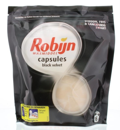 Robijn wasmiddel capsules black velvet 16st  drogist