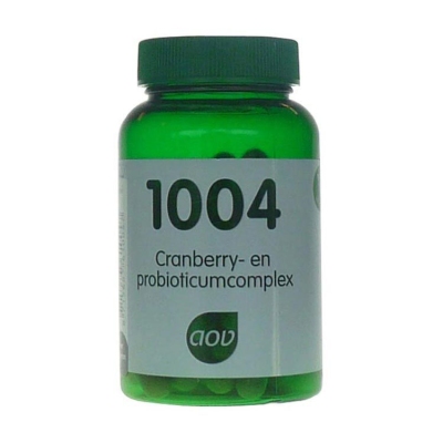Foto van Aov 1004 cranberry & probioticum complex 60cap via drogist