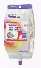 Foto van Nutricia sondevoeding nutrison 1000 complete multi fibre 8 x 8 x 1000 ml via drogist