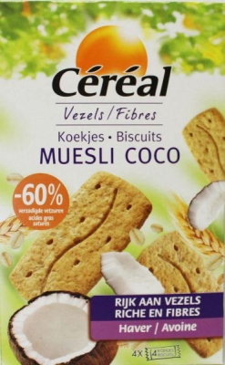 Foto van Cereal koekjes muesli/cocos 200g via drogist
