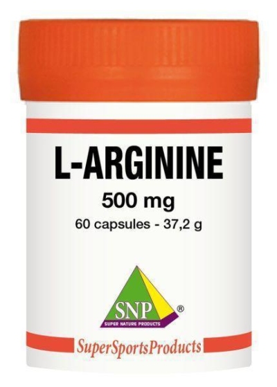 Foto van Snp l-arginine 500 mg puur 60ca via drogist