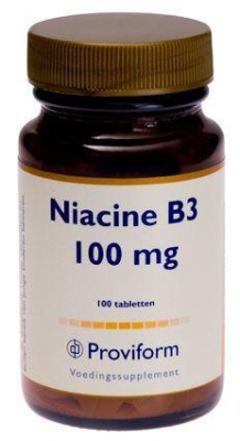 Foto van Proviform vitamine b3 niacine 100 mg 100tab via drogist