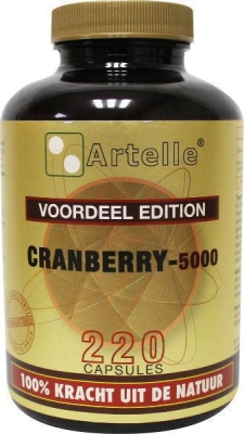 Artelle cranberry 5000 220cap  drogist