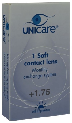 Foto van Unicare maandlens +1.75 1pack via drogist