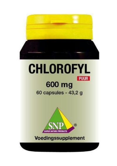 Foto van Snp chlorofyl 600 mg puur 60ca via drogist