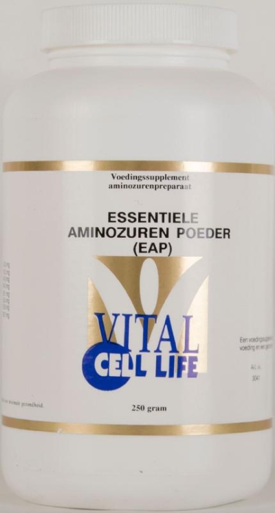 Foto van Vital cell life essentiele aminozuren poeder 250g via drogist