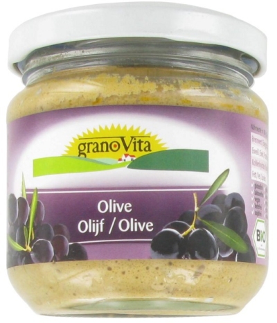 Foto van Granovita broodbeleg olijf biologisch 170 gram via drogist