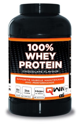 Qwin 100% whey protein chocolade 2400gr  drogist