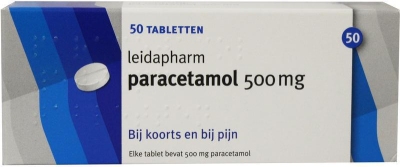 Foto van Leidapharm paracetamol 500mg 50tb via drogist