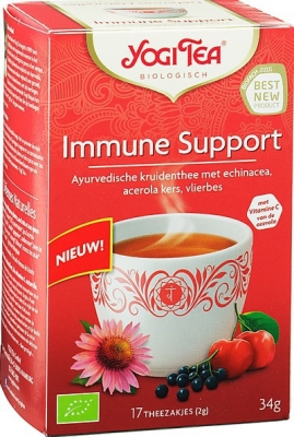 Foto van Yogi tea immune support 17st via drogist