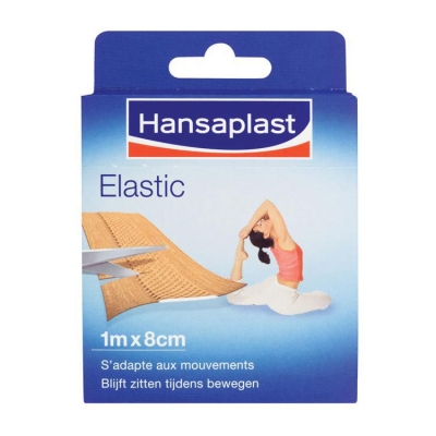 Hansaplast elastic 1m x 8cm 1st  drogist