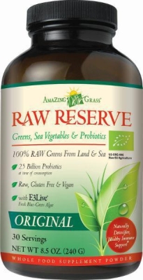 Foto van Amazing grass raw reserve green superfood 240g via drogist