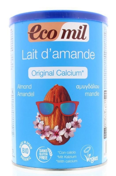 Ecomil amandeldrank calcium instant 400g  drogist