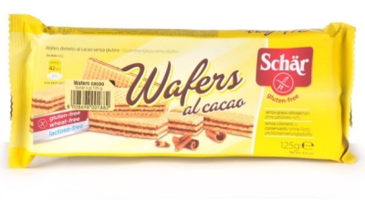 Foto van Schär wafels chocolade 125g via drogist