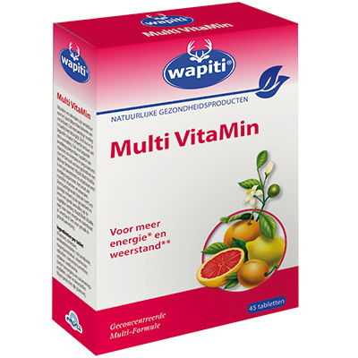 Foto van Wapiti multi vitamin 45tab via drogist