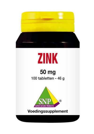 Foto van Snp zink 50 mg 100tb via drogist
