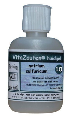 Foto van Vita reform van der snoek natrium sulfuricum huidgel nr. 10 30ml via drogist