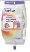 Foto van Nutricia sondevoeding nutrison 1200 complete multi fibre 8 x 8 x 1000 ml via drogist
