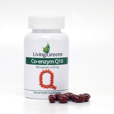 Foto van Livinggreens co enzym q10 30 mg 180ca via drogist