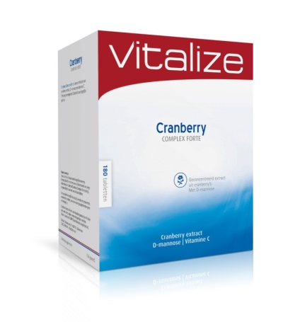 Foto van Vitalize products cranberry tabletten 180tab via drogist