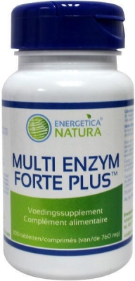 Foto van Energetica natura multi enzym forte plus 100tab via drogist