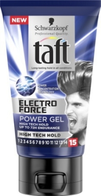 Foto van Taft electro force power gel tube 150ml via drogist