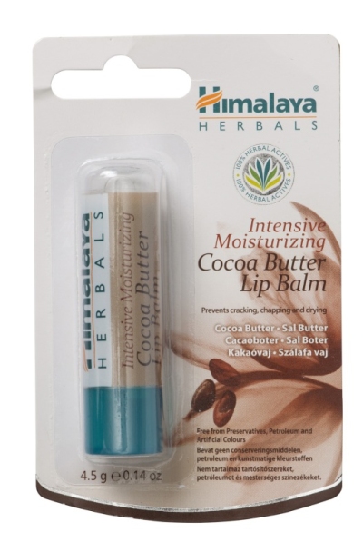 Foto van Himalaya intensive moisturizing cocoa butter lip balm 4.5g via drogist