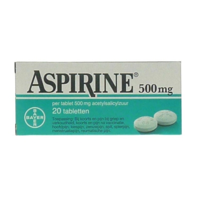 Foto van Aspirine 500mg # 20tab via drogist