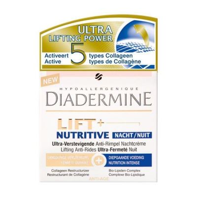 Foto van Diadermine nachtcreme lift+ nutritive 50ml via drogist