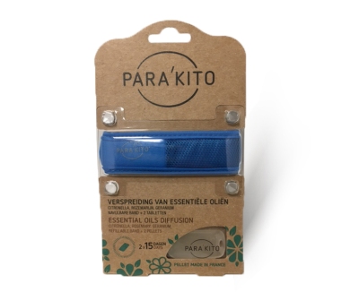Foto van Parakito armband blauw met 2 tabletten 1st via drogist