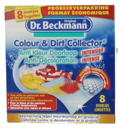 Foto van Beckmann anti kleurdoorloop doekjes probeerverpakking 8st via drogist
