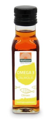 Mattisson healthstyle omega-3 zalmolie citroen 100ml  drogist