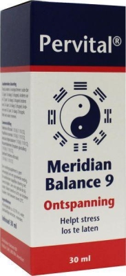 Foto van Pervital meridian balance 9 ontspanning 30ml via drogist