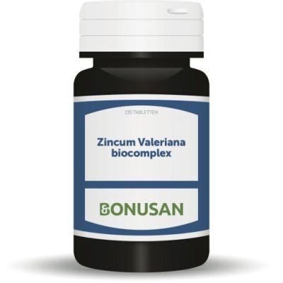 Foto van Bonusan zincum valeriana biocomplex 135tab via drogist
