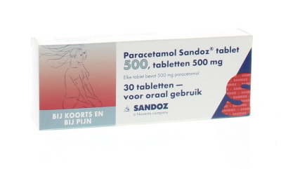 Sandoz paracetamol 500 mg 30tb  drogist