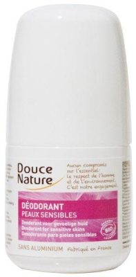 Foto van Douce nature deodorant roll on gevoelige huid 50ml via drogist