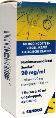 Sandoz natriumcromoglic oogdruppels 20 mg 10ml  drogist