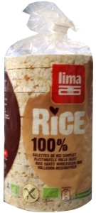 Foto van Lima rijstwafels met zout 100g via drogist