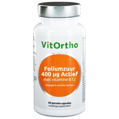 Vitortho foliumzuur 400 mcg b12 60tab  drogist