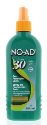 Foto van No-ad zonnebrand spray dry spf30 250ml via drogist