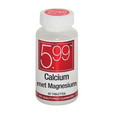 Foto van 5.99 calcium met magnesium 60tab via drogist
