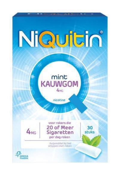 Foto van Niquitin kauwgum 4 mg 30st via drogist