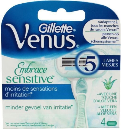 Gillette venus embrace sensitive mesjes 4st  drogist