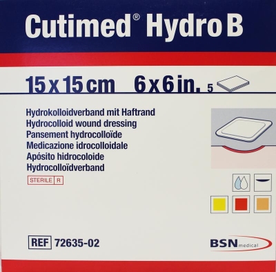Cutimed hydro b 15 x 15 cm 5st  drogist